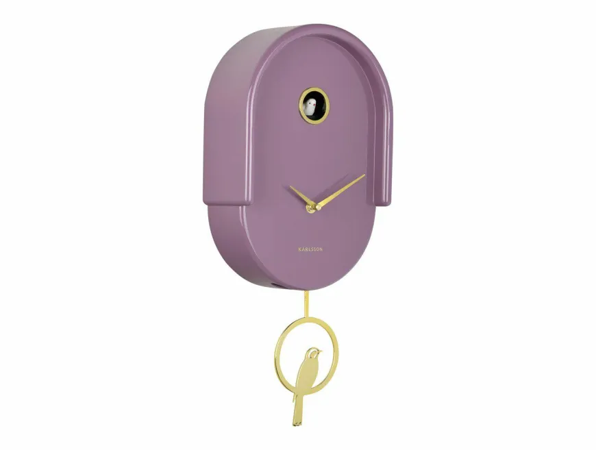 Karlsson Wandklok Tweet mauve
