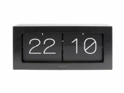 Karlsson Wand-/Tafelklok Boxed Flip XL zwart