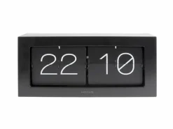 Karlsson Wand-/Tafelklok Boxed Flip XL zwart