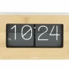 Karlsson Wand-/Tafelklok Boxed Flip Bamboo