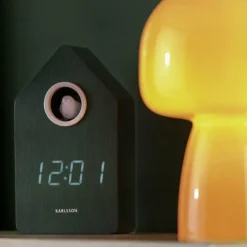 Karlsson Wekker Cuckoo LED retro groen