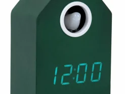Karlsson Wekker Cuckoo LED retro groen