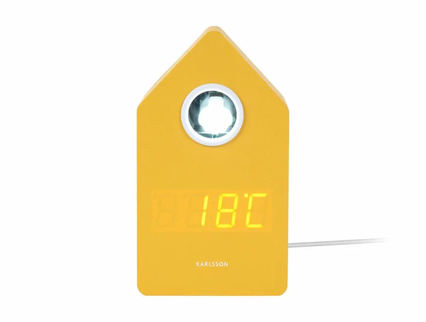 Karlsson Wekker Cuckoo LED mango geel