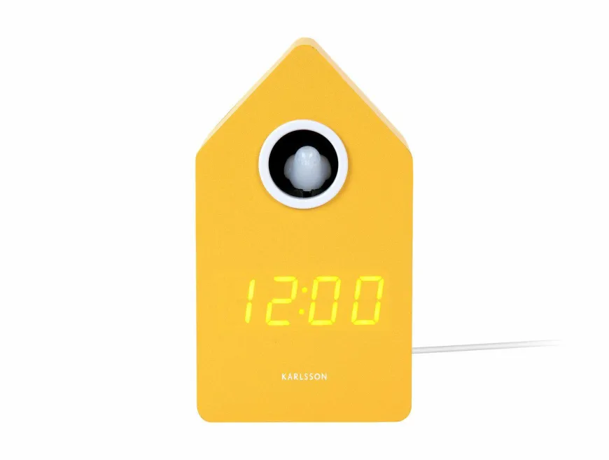 Karlsson Wekker Cuckoo LED mango geel