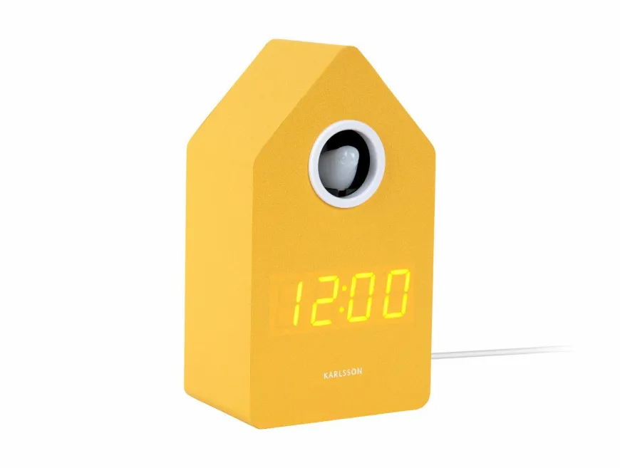 Karlsson Wekker Cuckoo LED mango geel