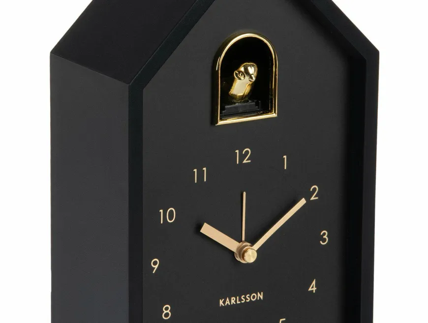 Karlsson Wekker Modern Cuckoo Oro zwart