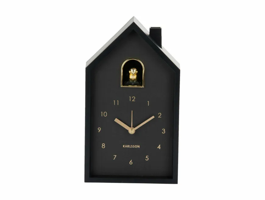 Karlsson Wekker Modern Cuckoo Oro zwart