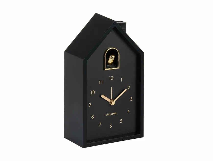 Karlsson Wekker Modern Cuckoo Oro zwart