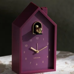 Karlsson Wekker Modern Cuckoo Oro donker mauve