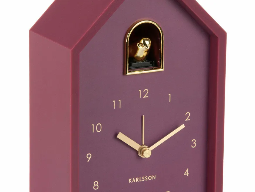 Karlsson Wekker Modern Cuckoo Oro donker mauve