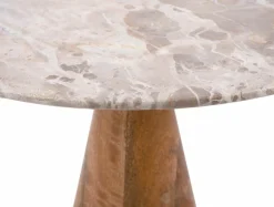 Leitmotiv Bijzettafel Force Marmer met mango Ø 40 cm