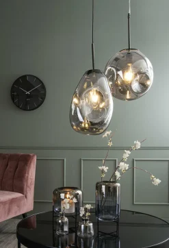 Leitmotiv Hanglamp Blown Glass Medium rookglas