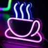 Leitmotiv Neon licht Coffee roze