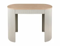 Leitmotiv Sidetable Estriado zacht warm grijs