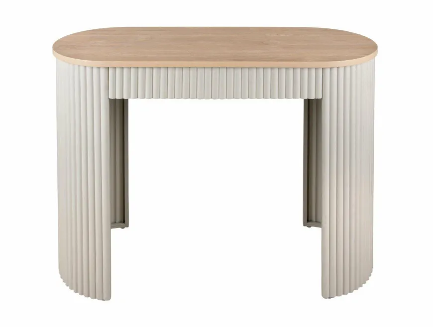 Leitmotiv Sidetable Estriado zacht warm grijs