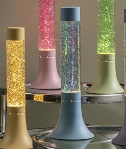 Leitmotiv Tafellamp Astro Glitter zacht groen met helder groen glitter