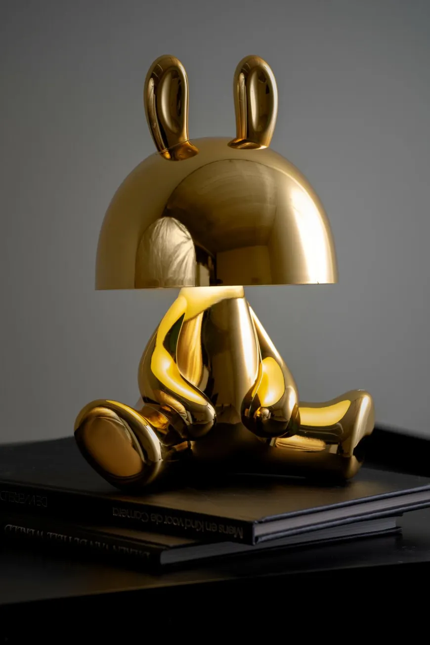 Leitmotiv Tafellamp Bunny LED met bluetooth speaker goud
