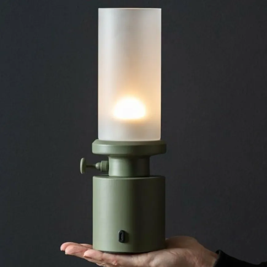 Leitmotiv Tafellamp Camp LED groen