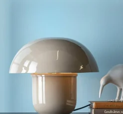 Leitmotiv Tafellamp Fat Mushroom warm grijs