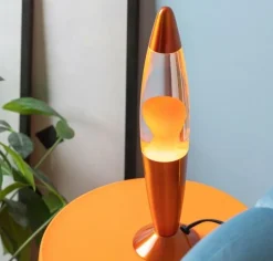 Leitmotiv Tafellamp Funky Rocket Lava oranje