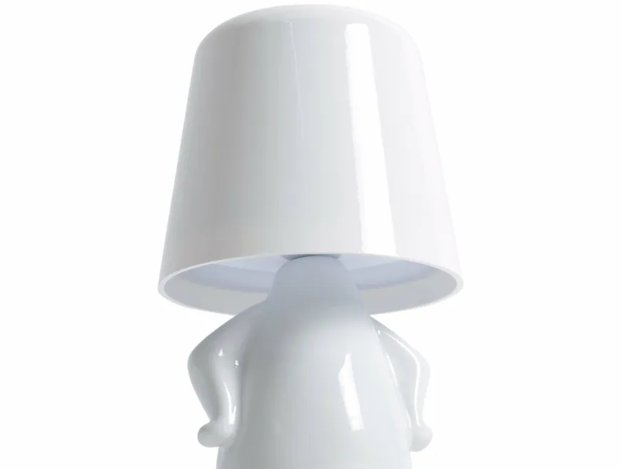 Leitmotiv Tafellamp Glossy TJ wit