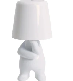 Leitmotiv Tafellamp Glossy AJ wit