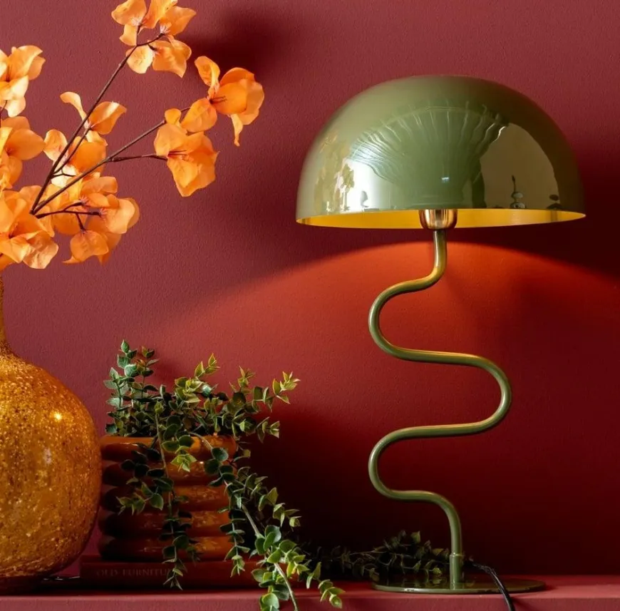 Leitmotiv Tafellamp Twist Jungle groen