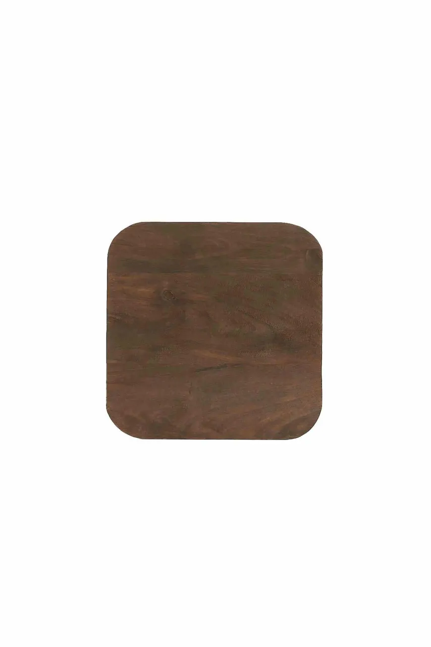 Light en Living Bijzettafel 33x33x53 cm DEGO mat donker bruin