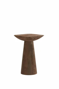 Light en Living Bijzettafel 33x33x53 cm DEGO mat donker bruin