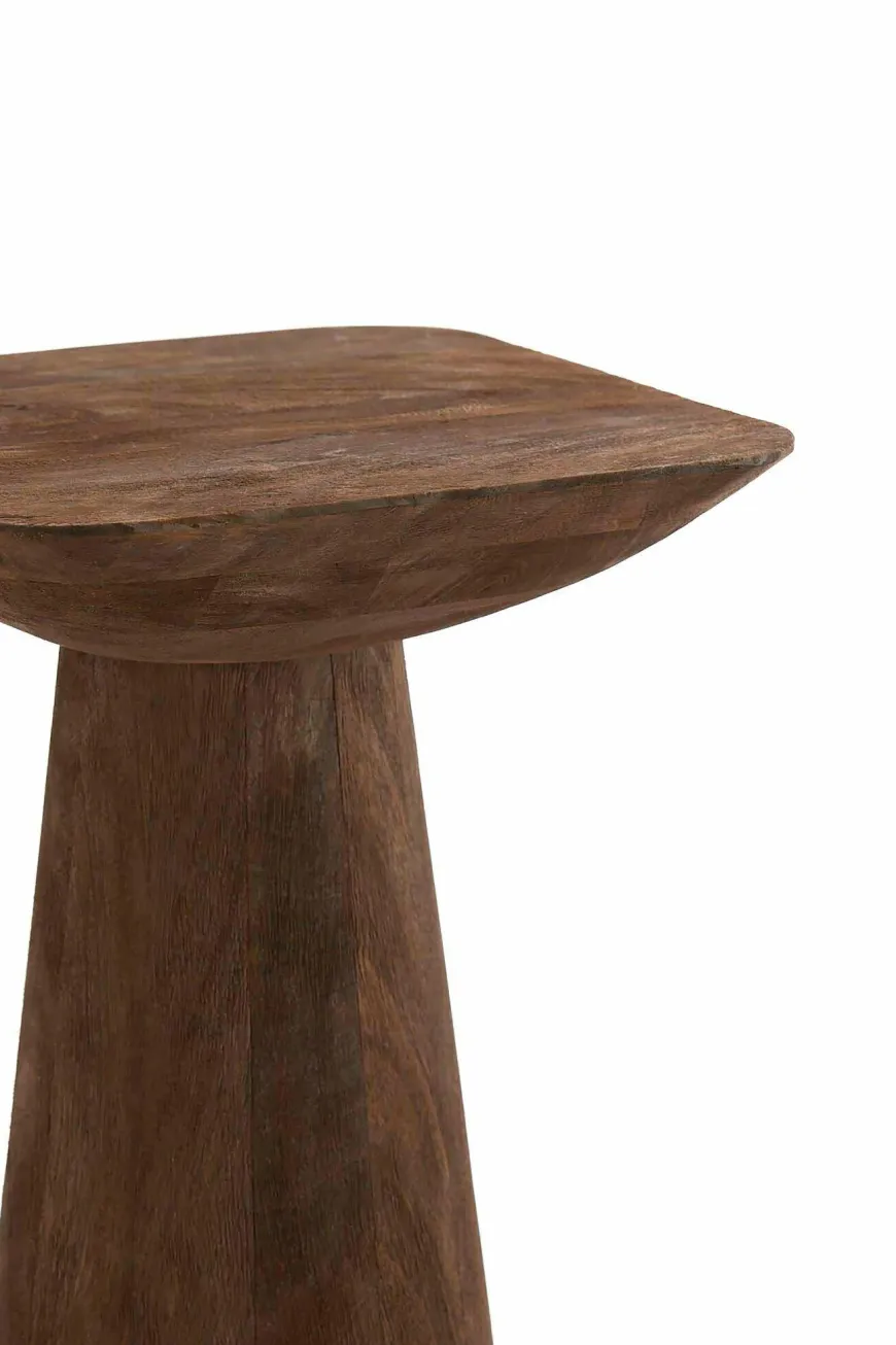 Light en Living Bijzettafel 33x33x53 cm DEGO mat donker bruin