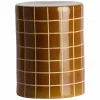 Light en Living Bijzettafel Ø33x44 cm MAUCHO keramiek cognac+crème