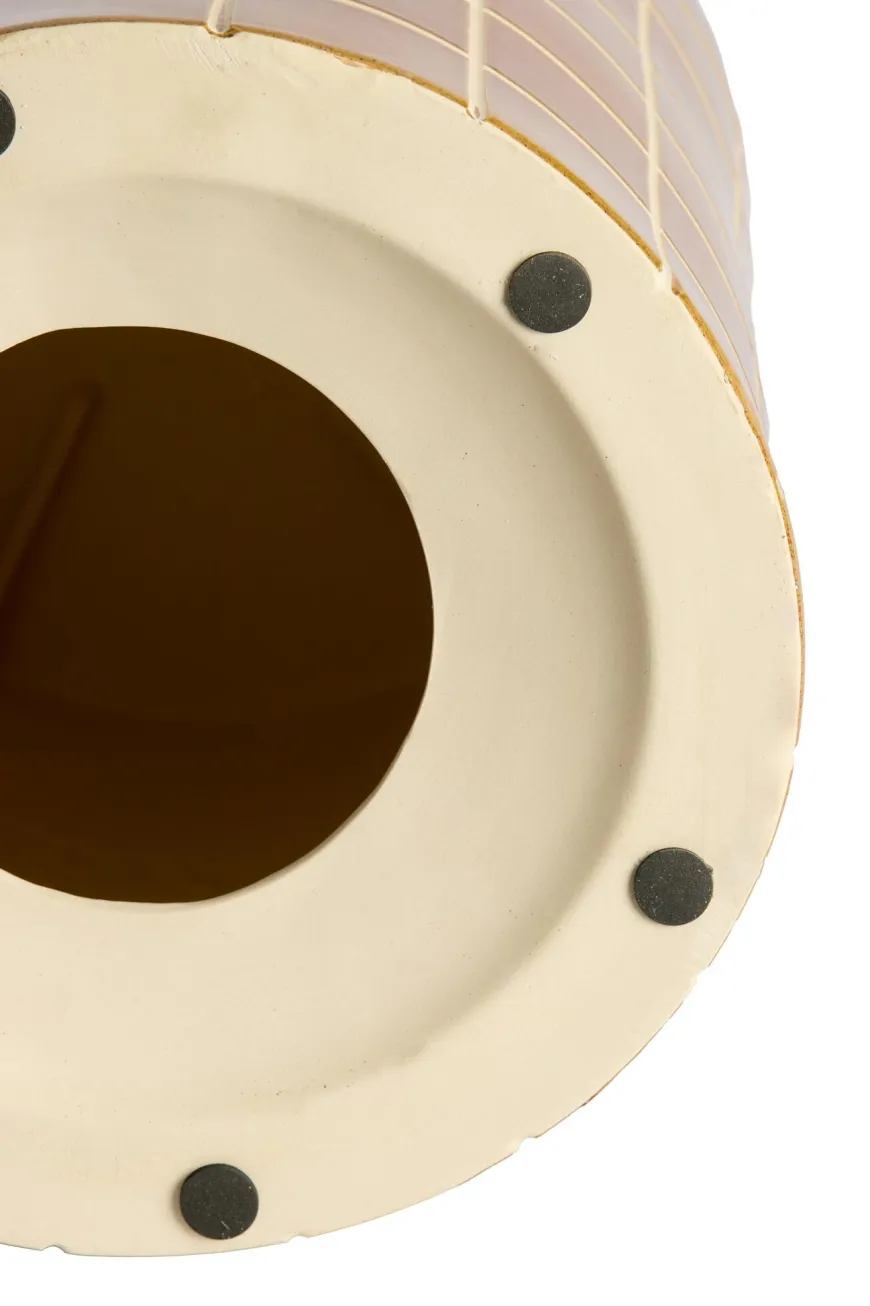 Light en Living Bijzettafel Ø33x44 cm MAUCHO keramiek cognac+crème
