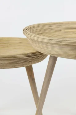 Light en Living Bijzettafel Set van 2 COLON naturel