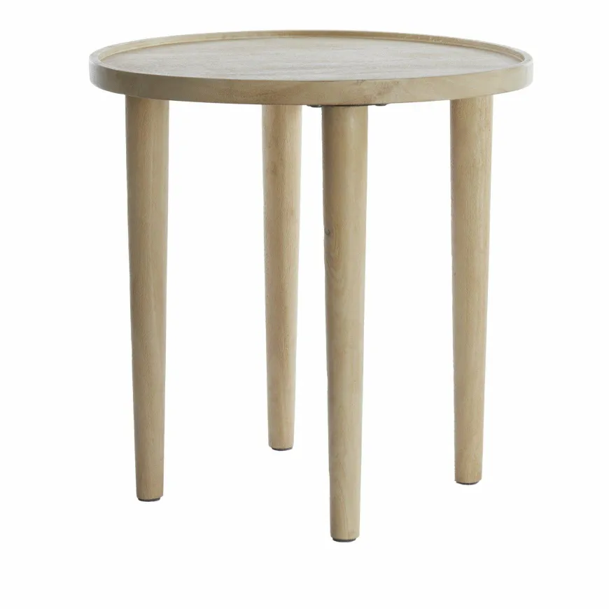 Light en Living Bijzettafel Ø49x49 cm QIANO mango hout naturel