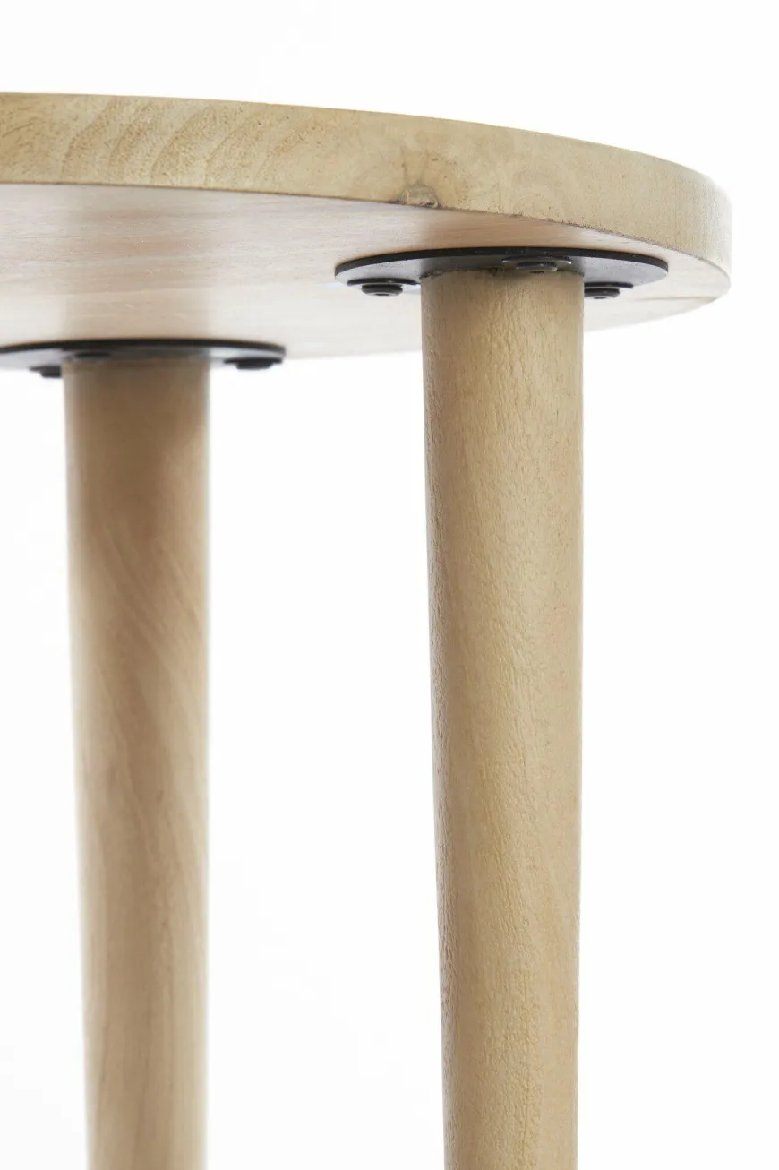 Light en Living Bijzettafel Ø49x49 cm QIANO mango hout naturel