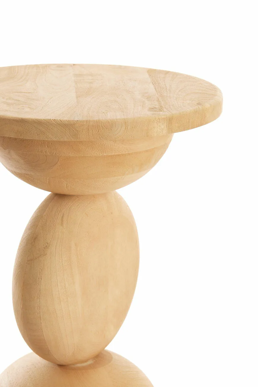 Light en Living Bijzettafel Ø40x50 cm MIRTO hout mat naturel