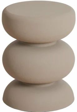 Light en Living Bijzettafel Ø35x46 cm KOBODO mat crème