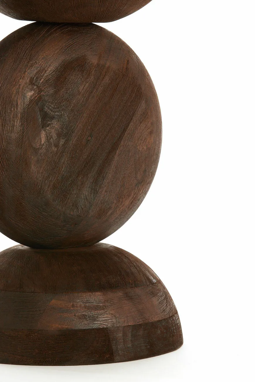 Light en Living Bijzettafel Ø40x50 cm MIRTO hout mat donker bruin