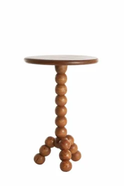 Light en Living Bijzettafel Ø35x54 cm VEGLIO hout olie bruin