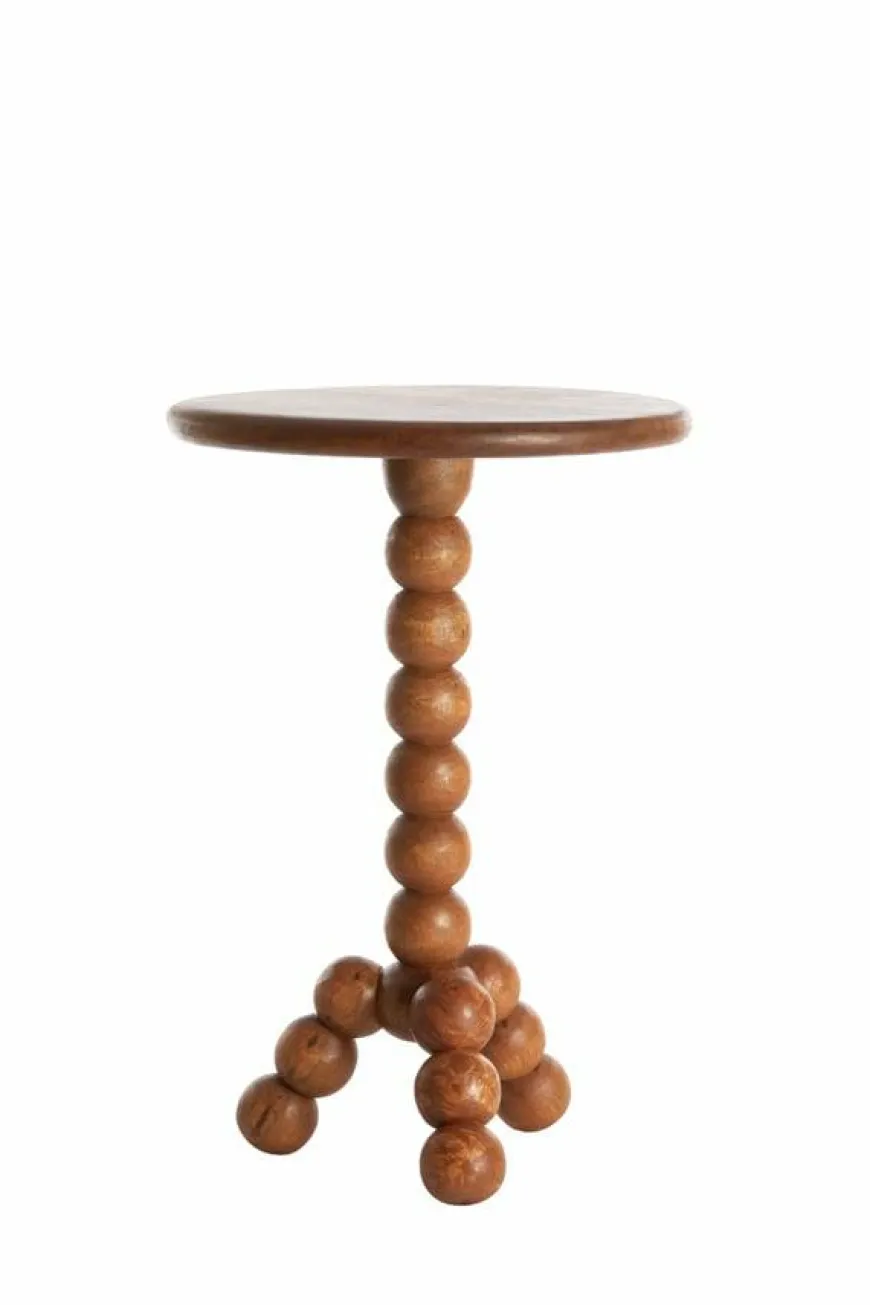Light en Living Bijzettafel Ø35x54 cm VEGLIO hout olie bruin