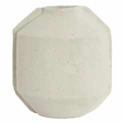 Light en Living Bloempot deco 35x32x57 cm NORIC mat crème