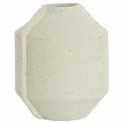 Light en Living Bloempot deco 35x32x57 cm NORIC mat crème