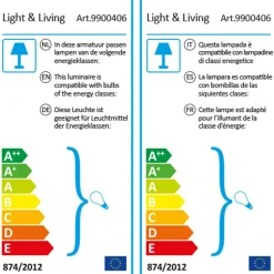 Light en Living Deco LED staaf Ø3x19 cm LIGHT 4W amber E27 dimbaar