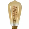 Light en Living Deco LED hoekig Ø6,5x14,5 cm Light 4W amber E27 dimbaar