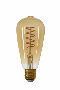 Light en Living Deco LED hoekig Ø6,5x14,5 cm Light 4W amber E27 dimbaar