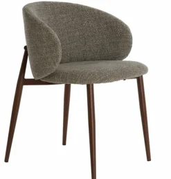 Light en Living Eetkamerstoel 57x56x74 cm ALUKO zwart-licht bruin+bruin