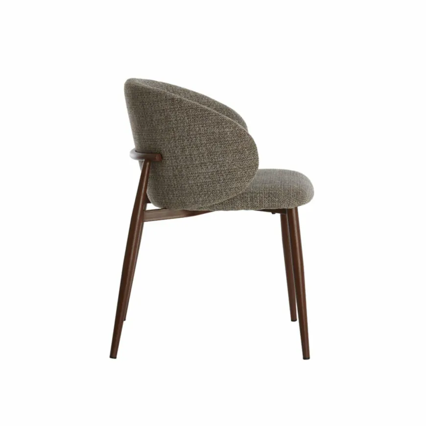 Light en Living Eetkamerstoel 57x56x74 cm ALUKO zwart-licht bruin+bruin