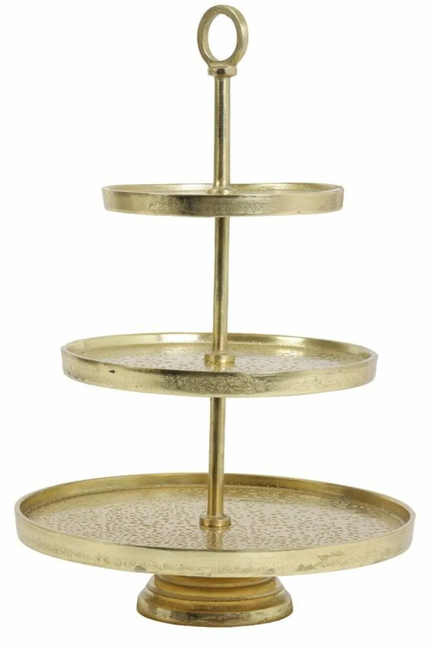 Light en Living Etagere 3 laags LUTEK Goud