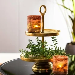 Light en Living Etagere 2 laags LUTEK Goud