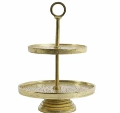 Light en Living Etagere 2 laags LUTEK Goud